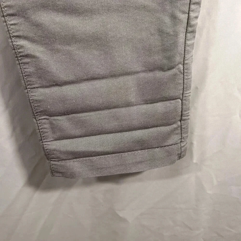 Zara Man Pants Men's 30 Solid Grey Pockets Button Zip Office Work Pants